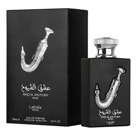 ISHQ AL SHUYUKH SILVER MEN -100ML EDP By LATTAFA PRIDE