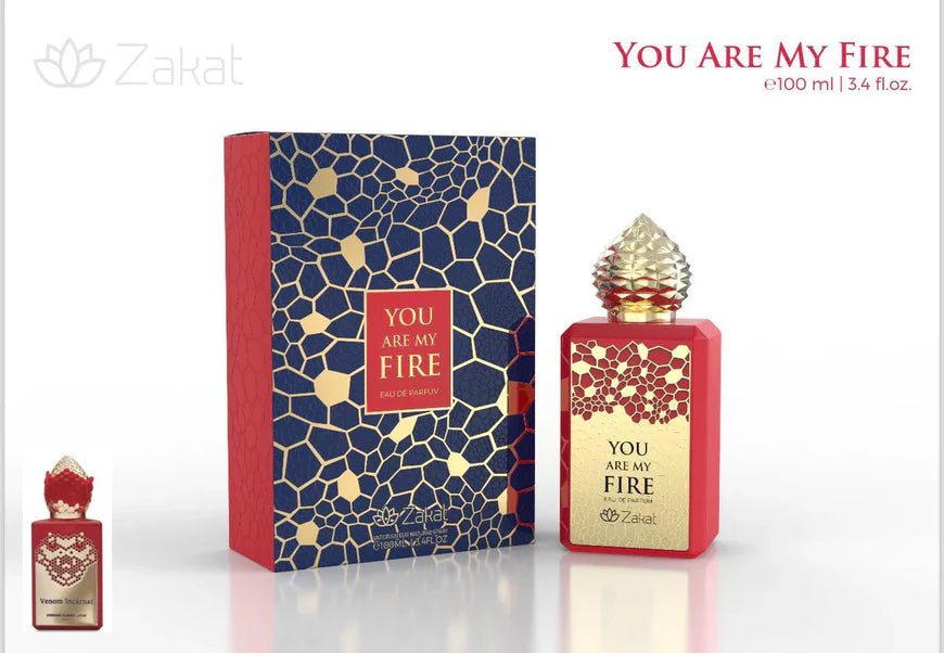 YOU ARE MY FIRE ROUGE UNISEX - EDP 100ML (3.4oz) BY ZAKAT