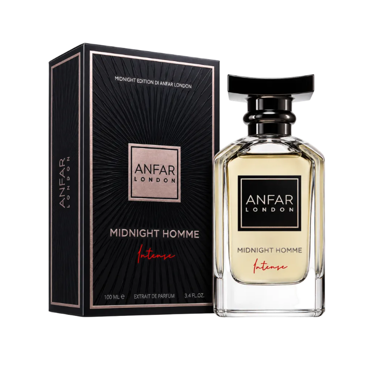 MIDNIGHT HOMME INTENSE  | EXTRAIT DE PARFUM | 100 ML | MEN | By ANFAR