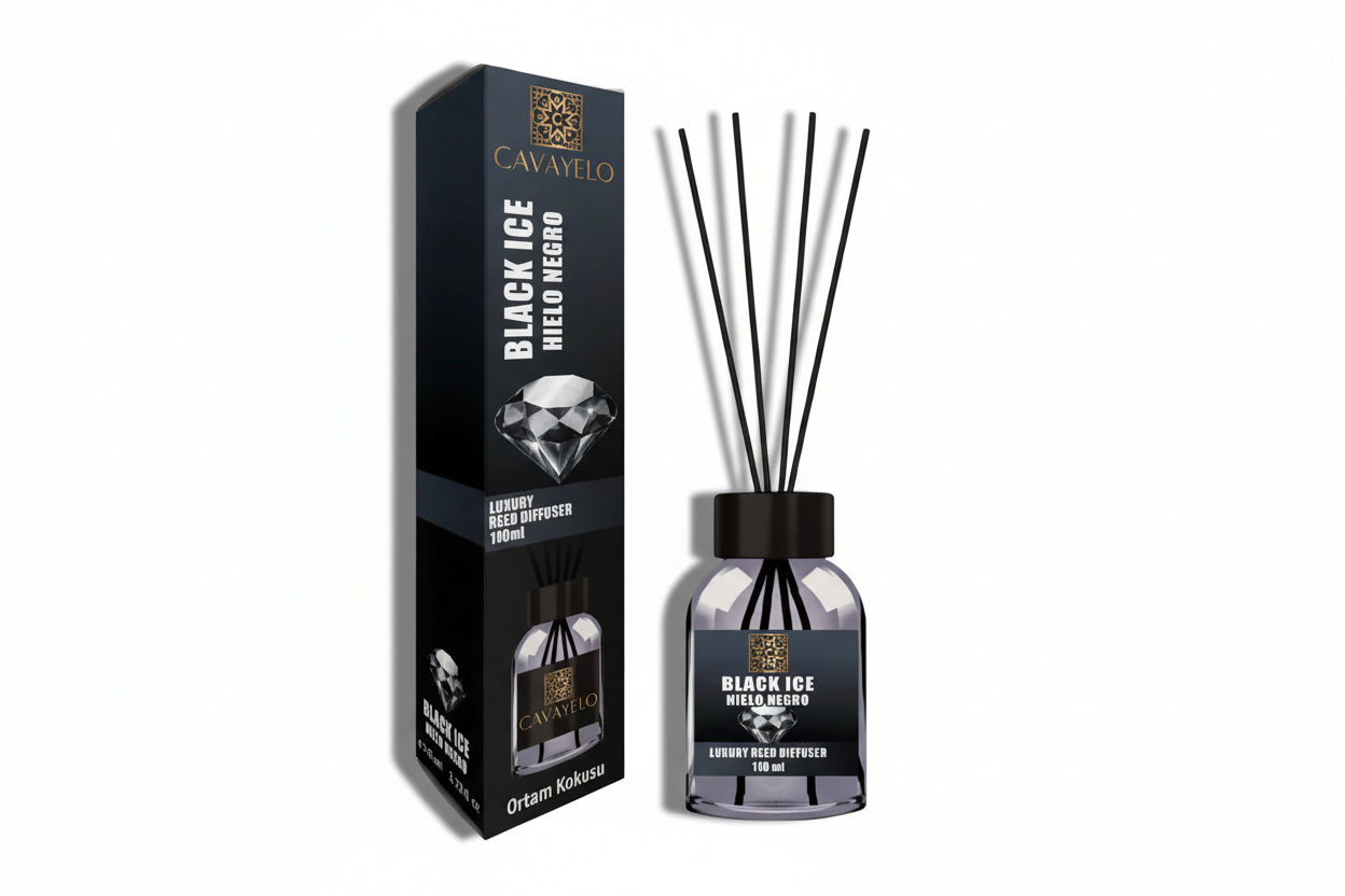 Luxury Reed Diffuser BLACK ICE 110mL by Cavayelo