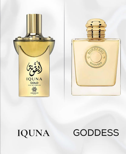 IQUNA GOLD Eau de Parfum for women 100 Ml 3.4Fl Oz By Amaran