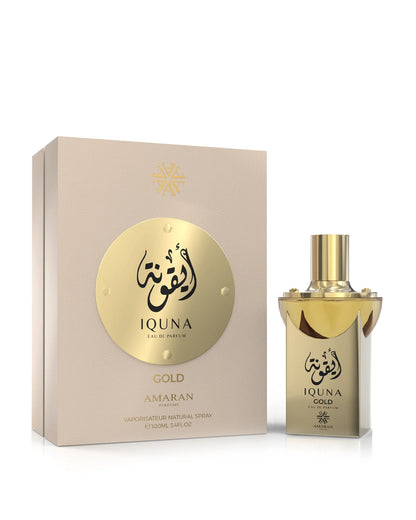 IQUNA GOLD Eau de Parfum for women 100 Ml 3.4Fl Oz By Amaran