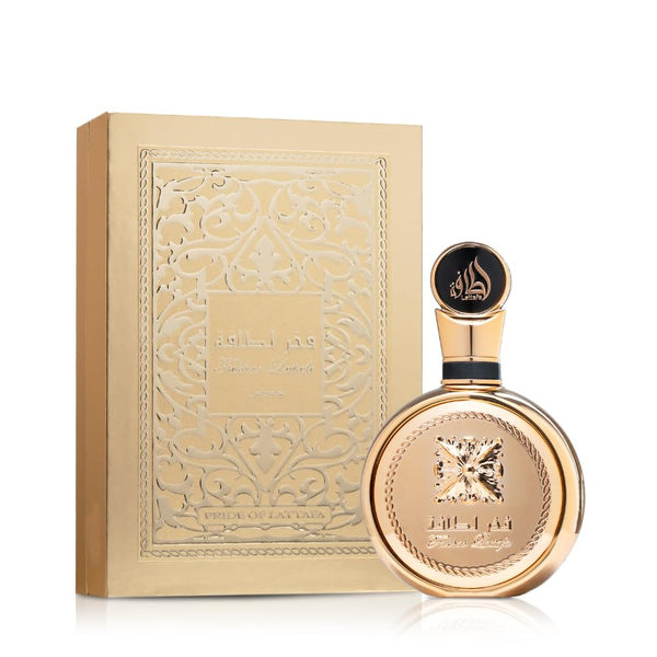 Lattafa Fakhar Gold Extrait Eau de Perfume en espray unisex, 3.4 onzas