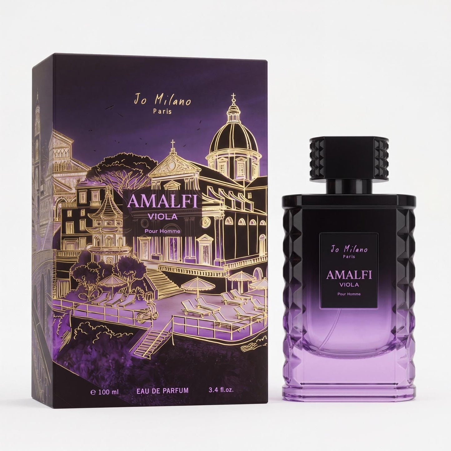 Amalfi Viola | Pour Homme | EDP | 3.4 Fl Oz | By Jo Milano