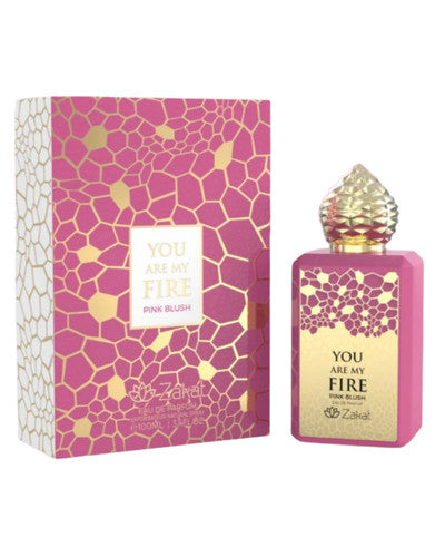 YOU ARE MY FIRE PINK BLUSH 100ML EDP BY ZAKAT